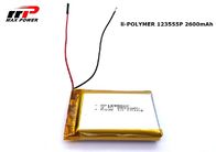 Lithium-Polymer-Batterie kc 123555P 2600mAh 3.7V COLUMBIUM-UL