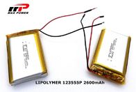 Lithium-Polymer-Batterie kc 123555P 2600mAh 3.7V COLUMBIUM-UL