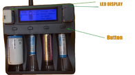 intelligentes Ladegerät 12V 2A Lithium-Batterie-Ladegerät USBs LCD
