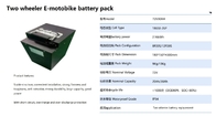 Lithium-Ion Rechargeable Batteries Automobiles 18650 72V 30Ah Zelle