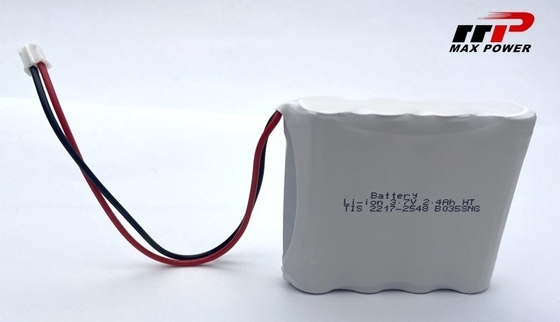 3,7V 2400mAh 14500 Lithium-Ionen-Akkupack für GPS-Anwendungen, weiter Temperaturbereich -40°C bis 80°C
