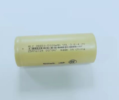 Hochkapazität 5000mAh 3.7V INR26650 Lithium-Ionen-Batterie mit 1500 Zyklen für E-Bike und ESS