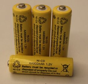 zylinderförmige NICD Batterie 1.2V verpackt AA900mAh UL-CER