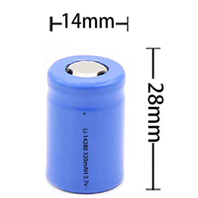 Lithium-Ion Battery Shaver Toothbrushers 3.7V INR14280 350mah Zyklen Batterie-2000