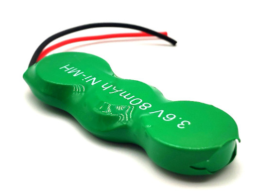 angepasste 80mAh NiMH-Knopfzelle 1.2V 2.4V 3.6V NIMH wiederaufladbare Batterien