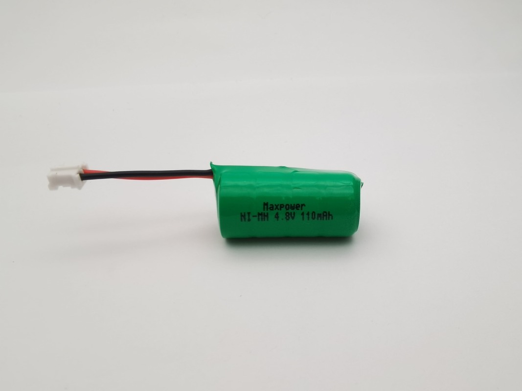 Wiederaufladbarer 110mAh 4,8V Ni-MH Knopfzellen-Akkupack NiMH Knopfzelle 4,8V 110mAh