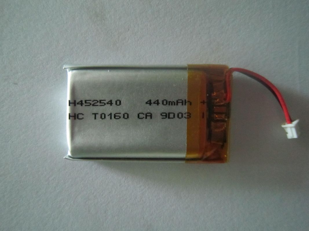 Handy-Zellen, Lithium-Polymer-Batterie-Hochenergie Vedio-Kamera-440mah 3.7v