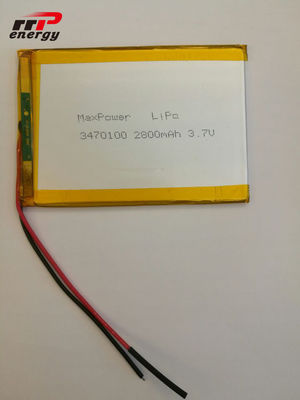 der Kapazitäts-2800mAh Notizbuch-Anwendung Lithium-Polymer-der Batterie-3470100 des Laptop-3.7V