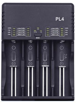 Lithium LCD-Ladegerät schnelles Schlitze Spped LiFePO4 NIMH NICAD 4 ABS Material