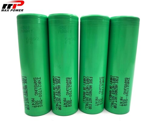 21700 5000mAh 50S wiederaufladbare Lithium-Ionen-Akkus 3C-Entladung Power-Zelle