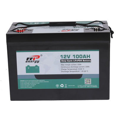 12V 100Ah Lithium LiFePO4 Batteriepaket mit langer Lebensdauer für RV- und EV-Anwendungen
